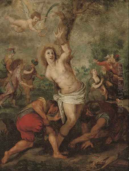 The Martyrdom of Saint Sebastian Oil Painting by Simon de Vos