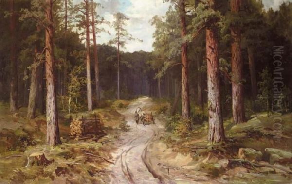 Forest Landscape. Oil Painting by Ivan Shishkin