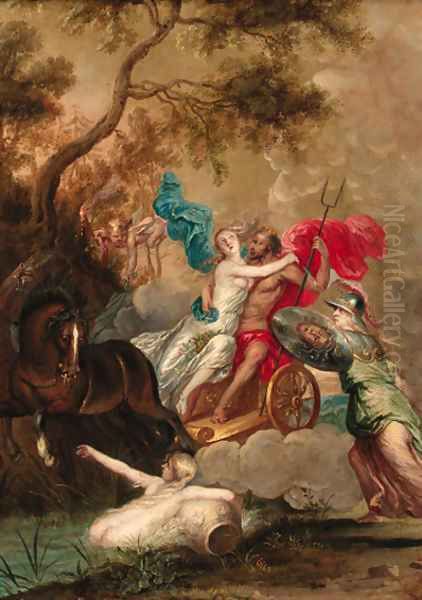 The Rape of Proserpine Oil Painting by Simon de Vos