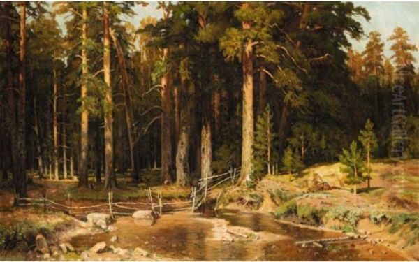 The Mast Tree Grove Oil Painting by Ivan Shishkin