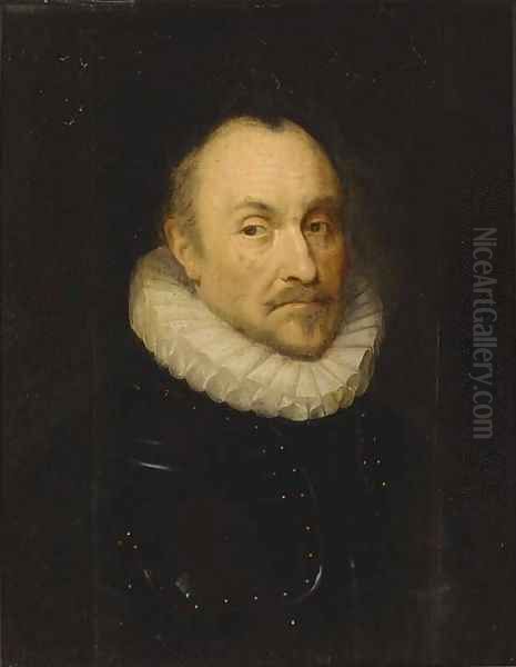 Portrait of a gentleman Oil Painting by Cornelis van der Voort