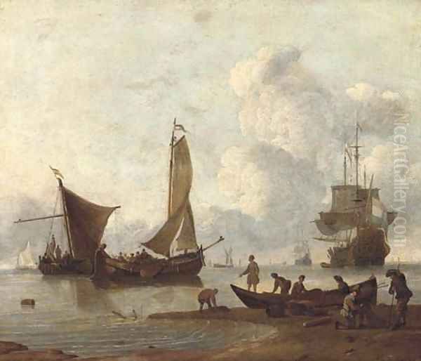 A sea piece Oil Painting by Willem Van De Velde