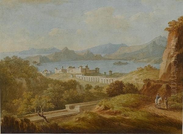 Navarino, On The Coast Of The Morea Oil Painting by John Warwick Smith