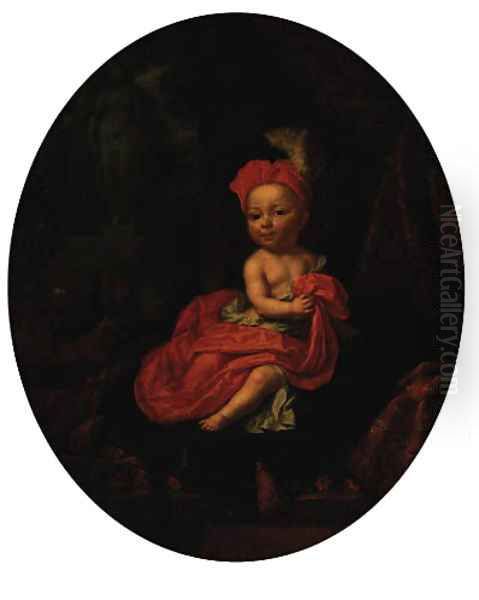 Portrait of a child Oil Painting by Mathaeus Verheyden