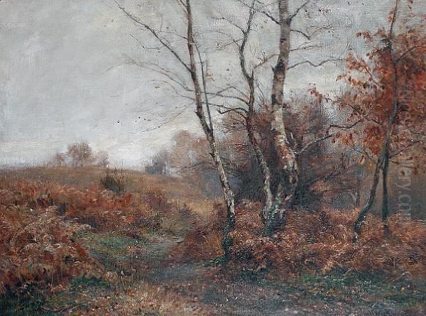 The Last Days Of Autumn Oil Painting by James Herbert Snell