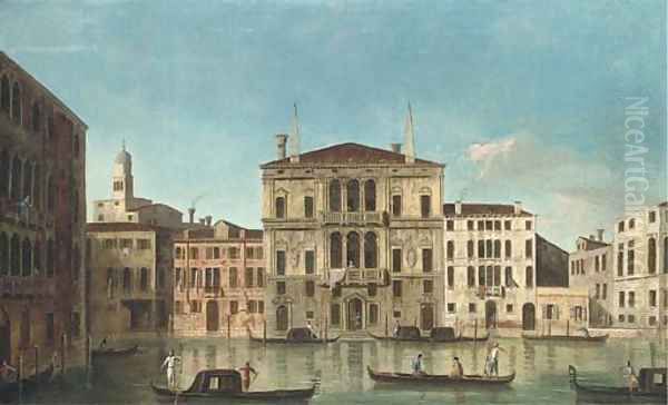 The Grand Canal, Venice, with the Palazzo Balbi Oil Painting by The Master Of The Langmatt Foundation Views