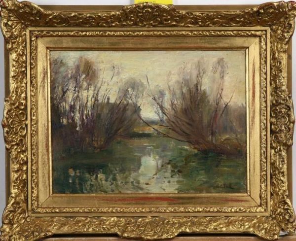 Tillskriven, Landskap , Signerad Herbert Snell Oil Painting by James Herbert Snell