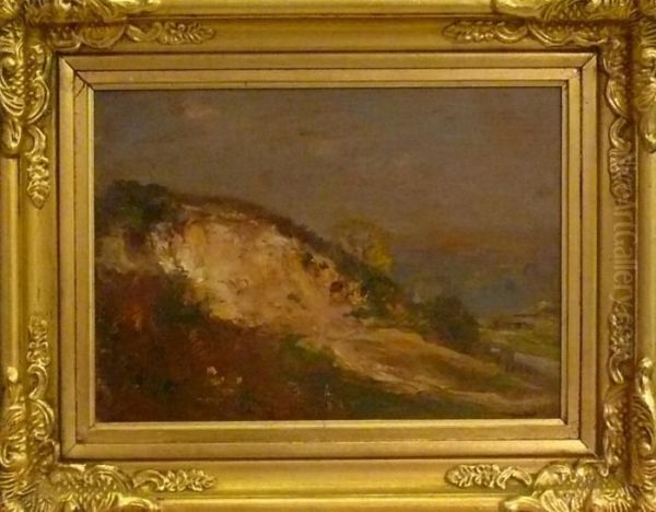 Landskap. Oil Painting by James Herbert Snell