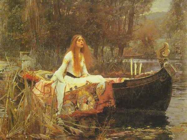 The Lady of Shalott 1888 Oil Painting by John William Waterhouse