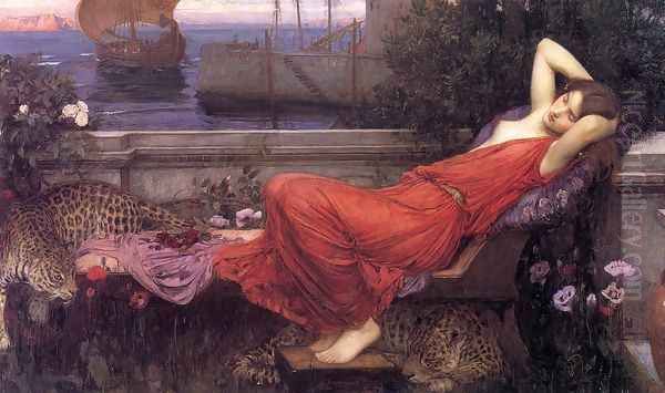 Ariadne 1898 Oil Painting by John William Waterhouse