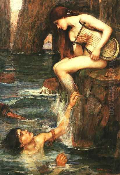 The Siren 1900 Oil Painting by John William Waterhouse