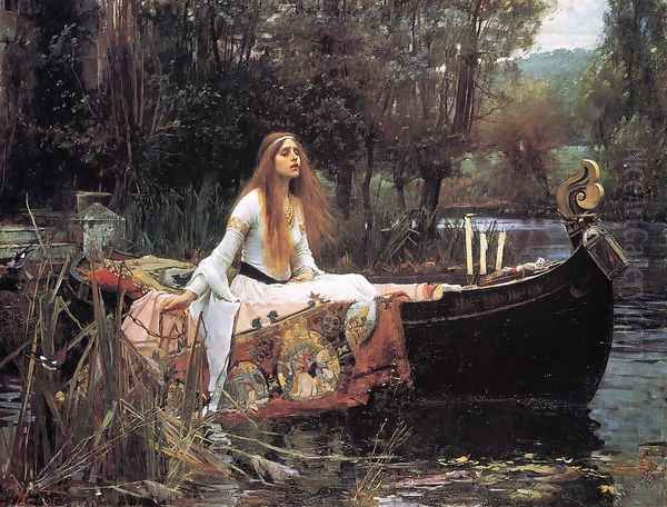 The Lady of Shallot Oil Painting by John William Waterhouse