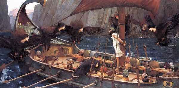 Ulysses and the Sirens 1891 Oil Painting by John William Waterhouse