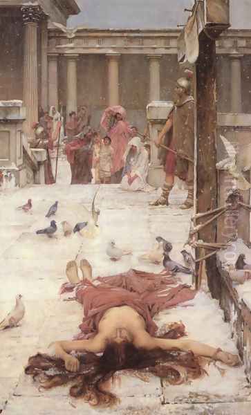 Saint Eulalia Oil Painting by John William Waterhouse