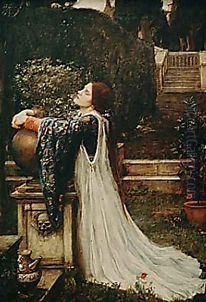 Isabella and the Pot of Basil 1907 Oil Painting by John William Waterhouse