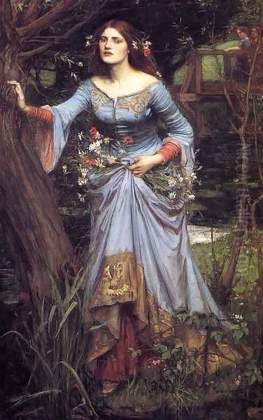 Ophelia 1910 Oil Painting by John William Waterhouse