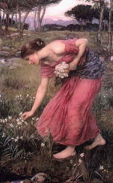 Narcissus 1912 Oil Painting by John William Waterhouse