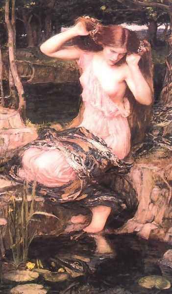 Lamia 1909 Oil Painting by John William Waterhouse