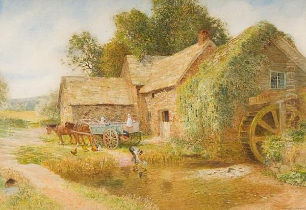 Visit To The Mill Oil Painting by Arthur Claude Strachan