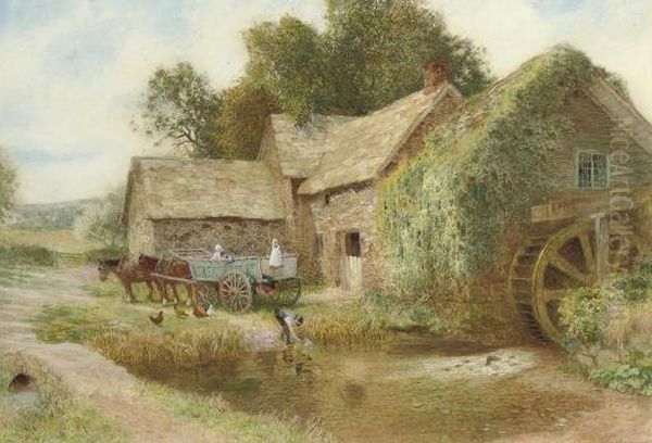 The Mill Oil Painting by Arthur Claude Strachan