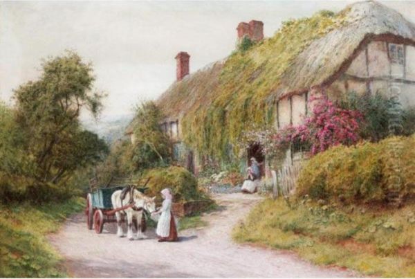 Ashton Under Hill Oil Painting by Arthur Claude Strachan