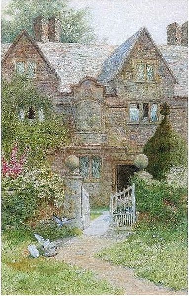 Corsham Wiltshire Oil Painting by Arthur Claude Strachan