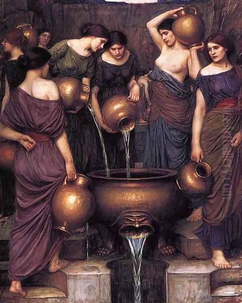 The Danaides 1906 Oil Painting by John William Waterhouse