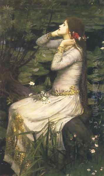 Ophelia 1894 Oil Painting by John William Waterhouse