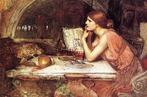 Sketch of Circe Oil Painting by John William Waterhouse