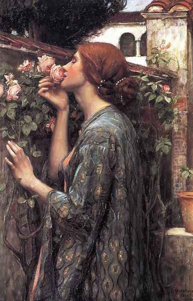 The Soul of the Rose 1908 Oil Painting by John William Waterhouse