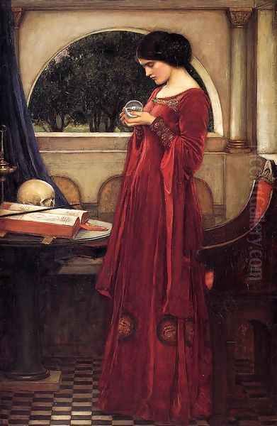 The Crystal Ball 1902 Oil Painting by John William Waterhouse