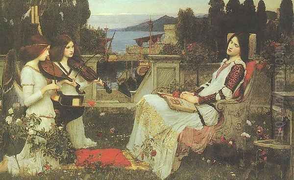 St Cecilia 1895 Oil Painting by John William Waterhouse