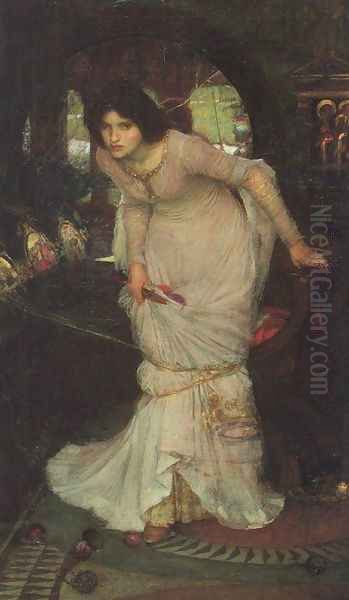 The Lady of Shalott 1894 Oil Painting by John William Waterhouse