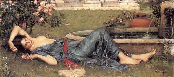 Sweet Summer 1912 Oil Painting by John William Waterhouse