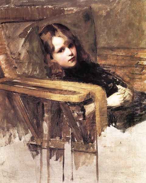 The Easy Chair Oil Painting by John William Waterhouse