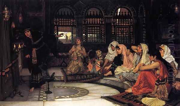 Consulting the Oracle Oil Painting by John William Waterhouse