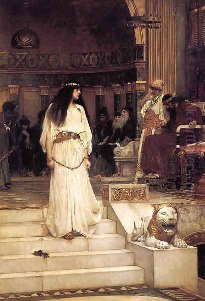 Mariamne leaving the Judgement Seat of Herod 1887 Oil Painting by John William Waterhouse