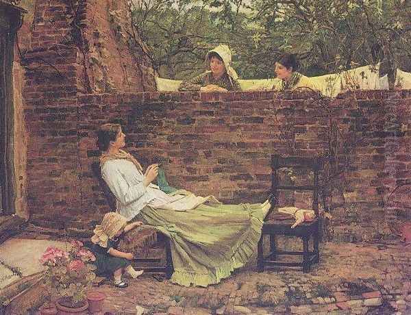 Good Neighbours 1885 Oil Painting by John William Waterhouse