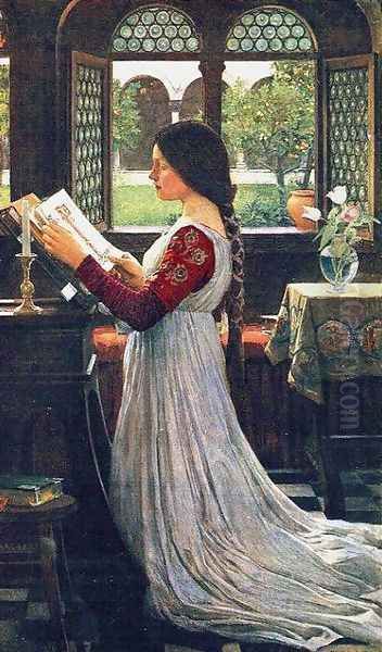 The Missal 1902 Oil Painting by John William Waterhouse