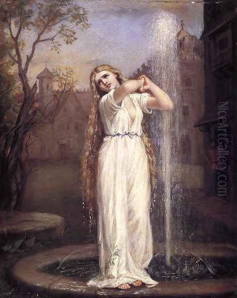 Undine 1872 Oil Painting by John William Waterhouse