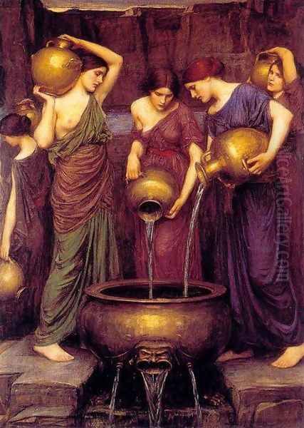 Danaides Oil Painting by John William Waterhouse