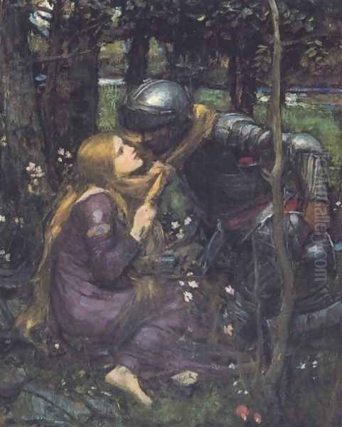 La Belle Dame Sans Merci study 1893 Oil Painting by John William Waterhouse