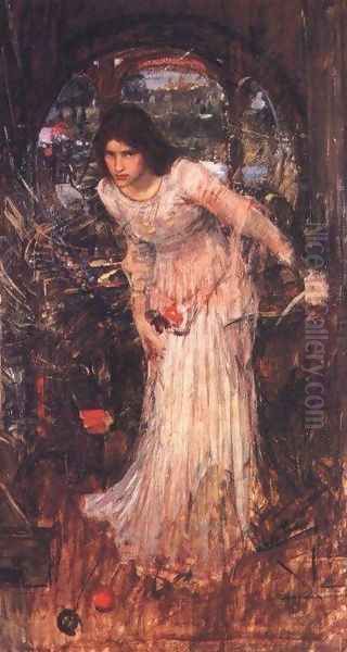 Study for The Lady of Shalott Oil Painting by John William Waterhouse