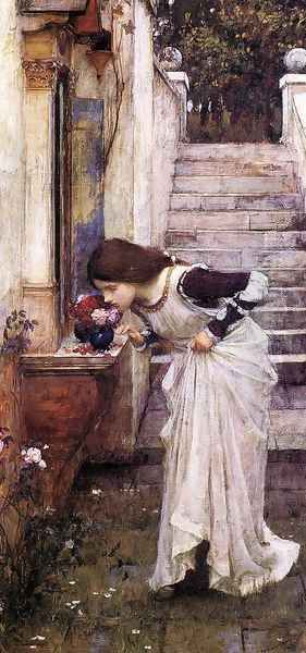 The Shrine 1895 Oil Painting by John William Waterhouse