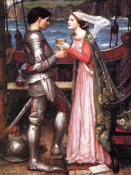 Tristram and Isolde 1916 (2) Oil Painting by John William Waterhouse