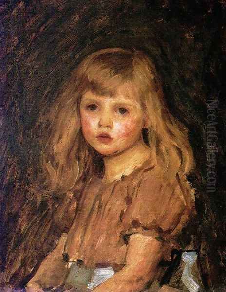 Portrait of a Girl Oil Painting by John William Waterhouse