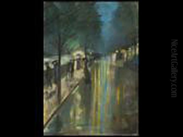 Tiergarten Oil Painting by Lesser Ury