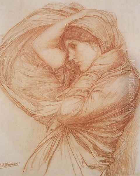 Boreas study 1904 Oil Painting by John William Waterhouse