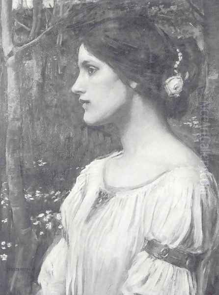 Veronica Oil Painting by John William Waterhouse