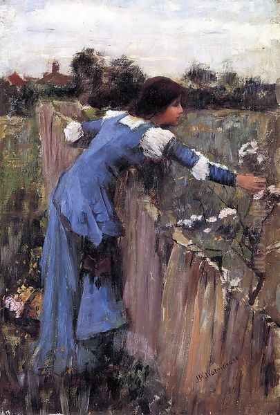 The Flower Picker study 1900 Oil Painting by John William Waterhouse